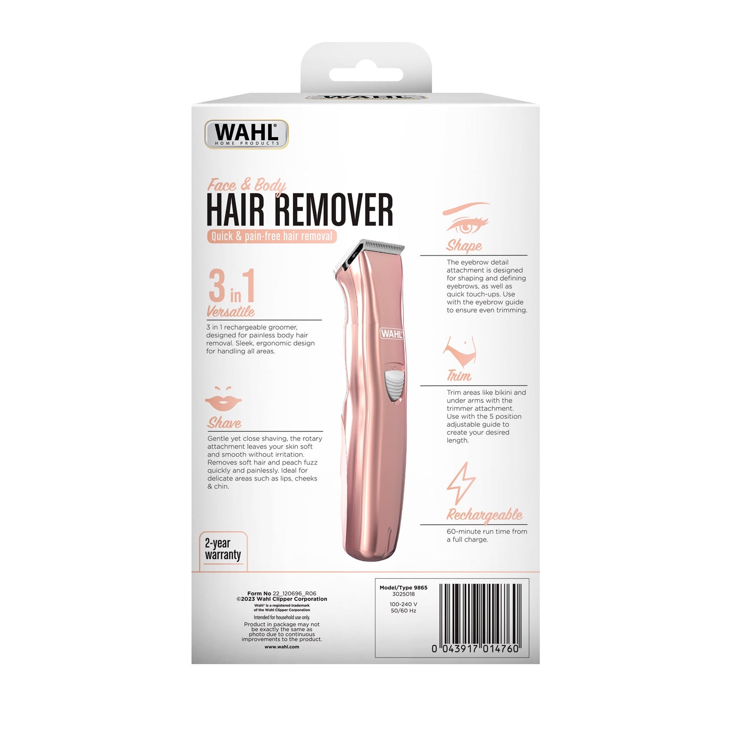 Rechargeable Face & Body Hair Remover
