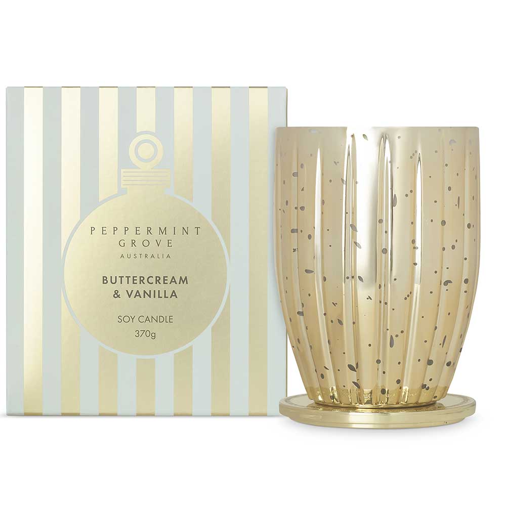 Buttercream & Vanilla Large Soy Candle 370g