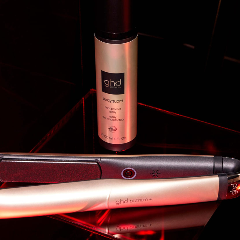 Grand-Luxe Platinum+ Hair Straightener in Champagne Gold