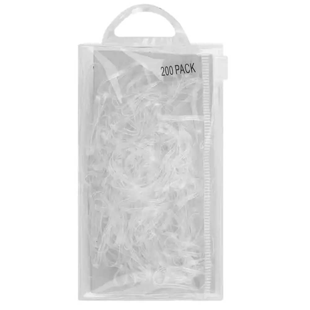 NonStick Elastics Lge - 200 Pack Clear