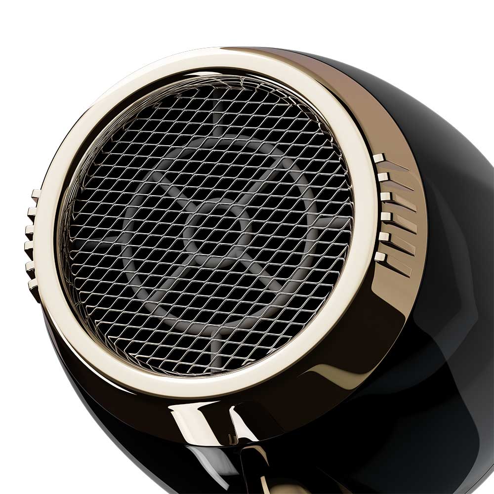 by Elchim Jennifer 3900 Ionic-Ceramic Hair Dryer - Black & Gold