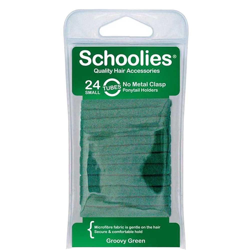 Metal Free Petites Ponytail Holders 20pc Green