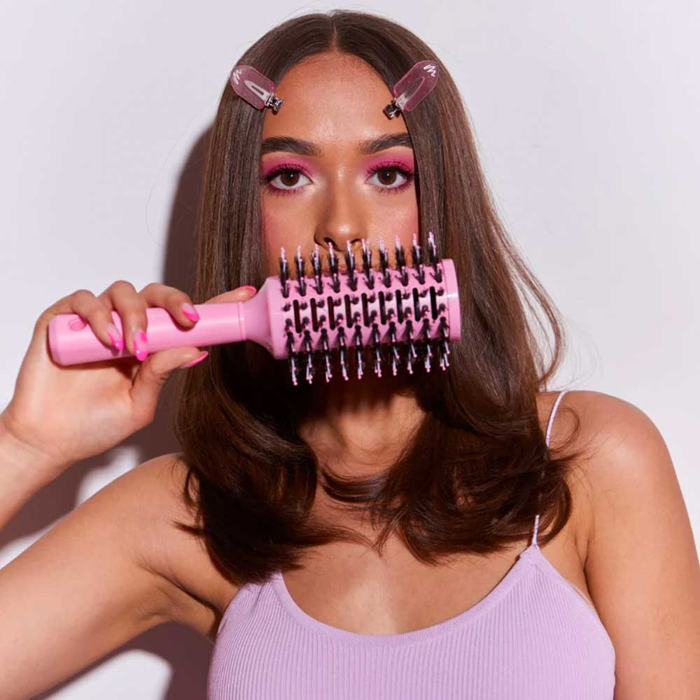 Maxi Round Brush Pink