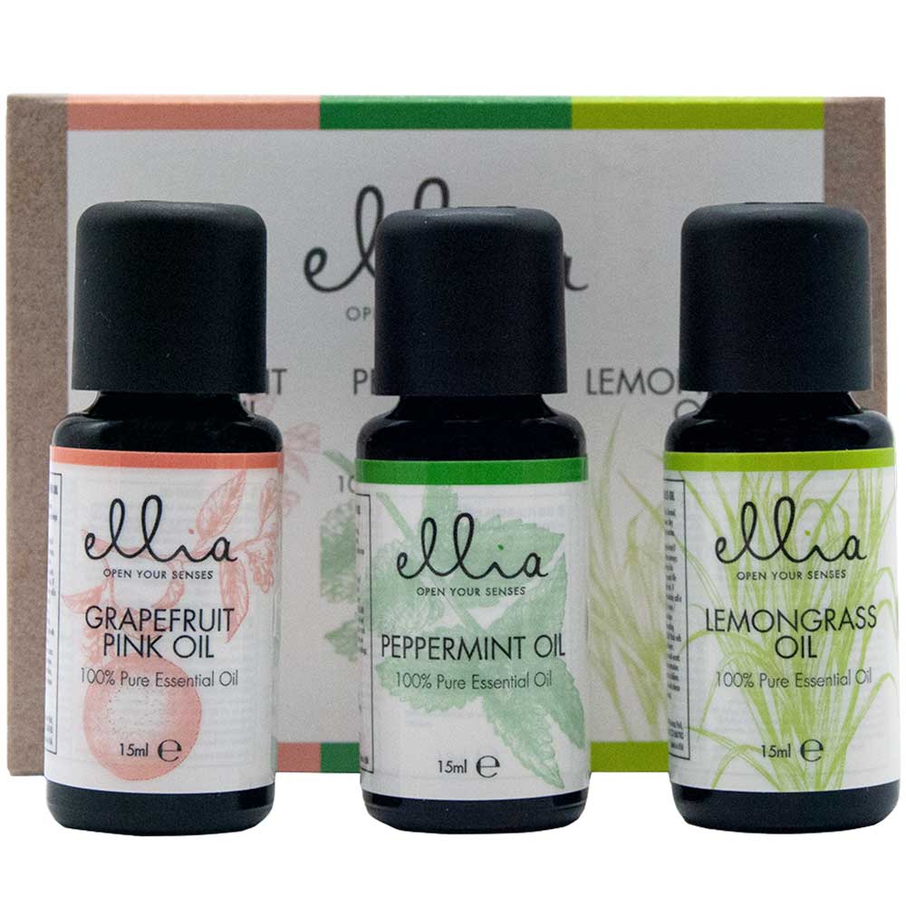 Oil 15mls Triple Pack - Grapefruit, Peppermint, Lemongrass