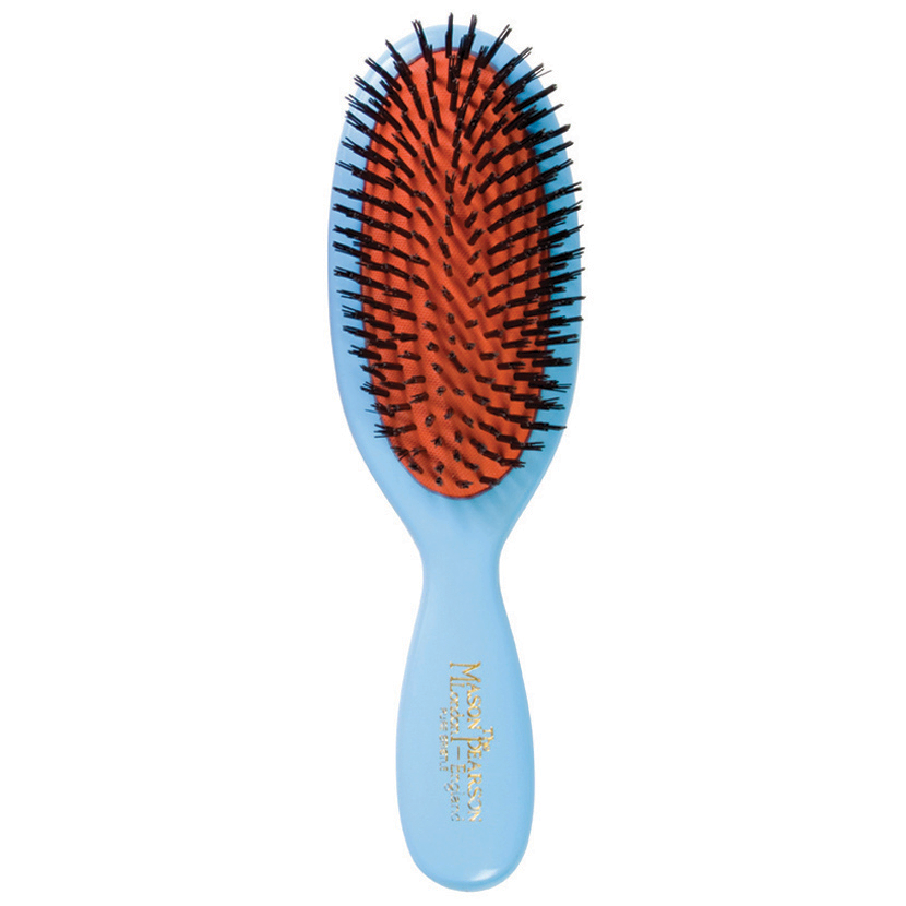 Pocket Brush Pure Bristle & Nylon Mix Blue