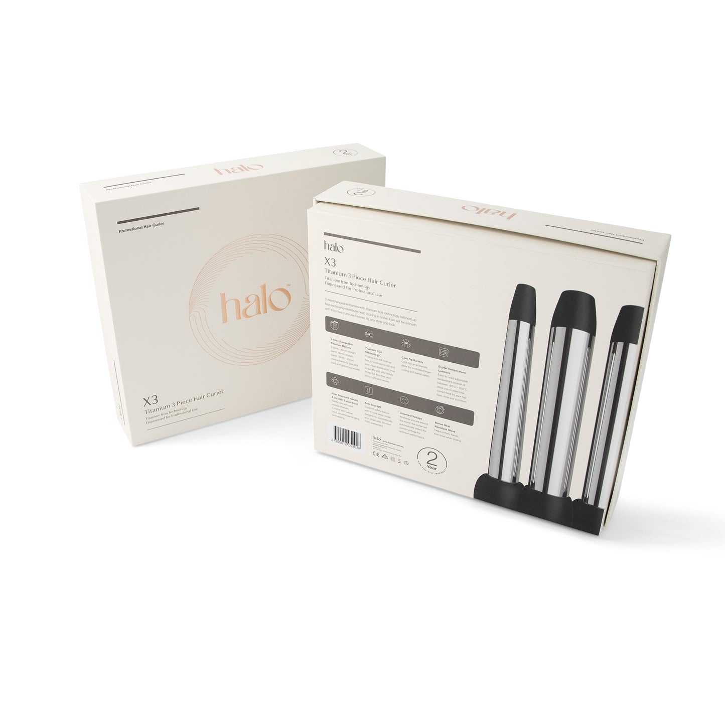 X3 Titanium 3 Piece Hair Curler