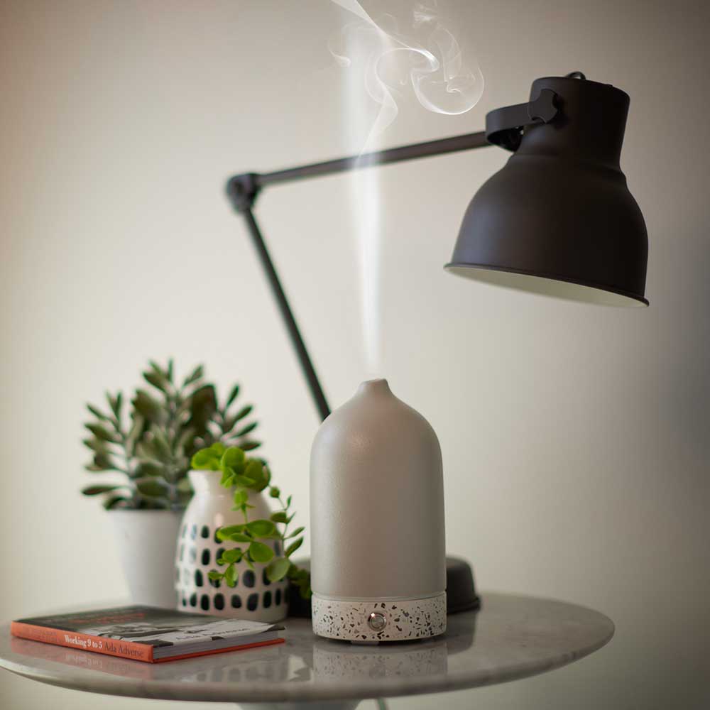 Pure Aroma Diffuser Ceramic & Terrazzo - Grey