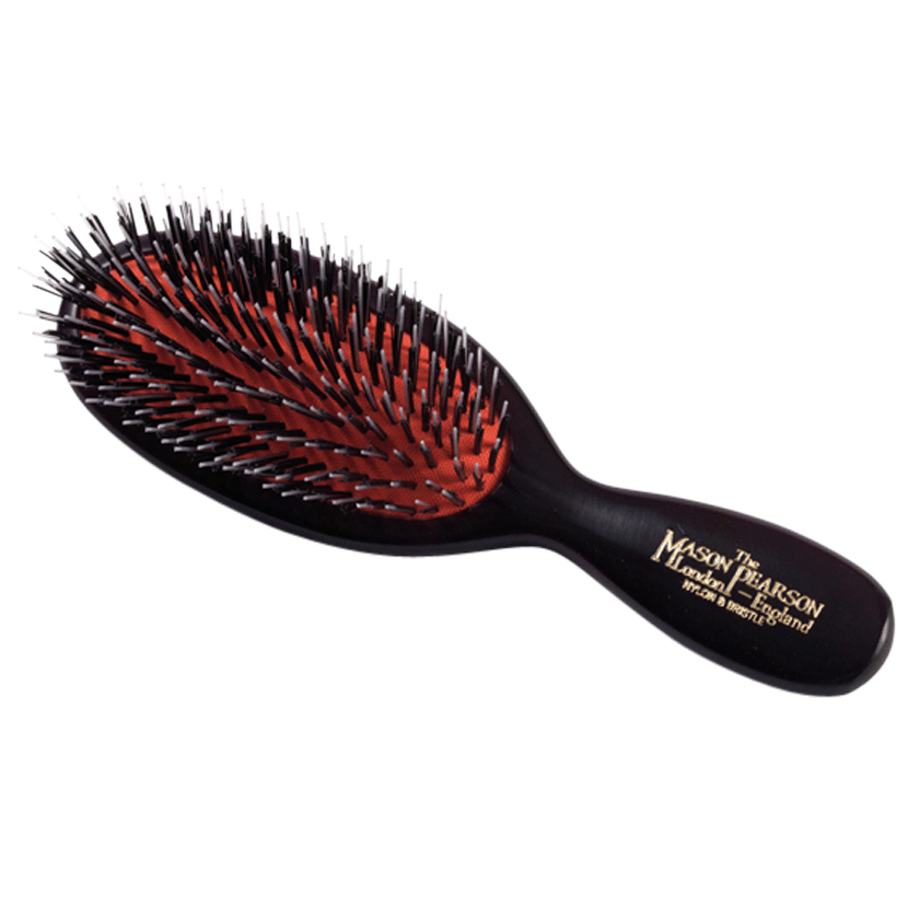 Pocket Brush Pure Bristle & Nylon Mix Black