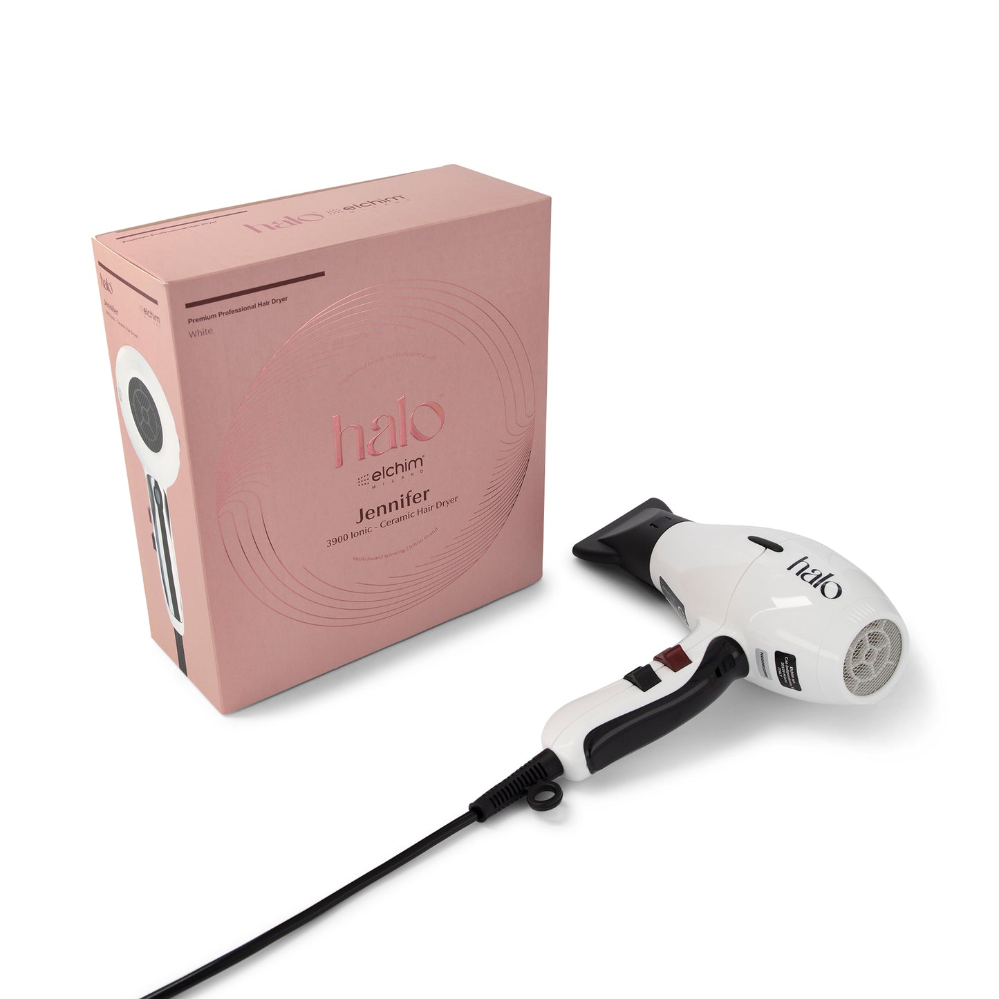 by Elchim Jennifer 3900 Ionic-Ceramic Hair Dryer - White