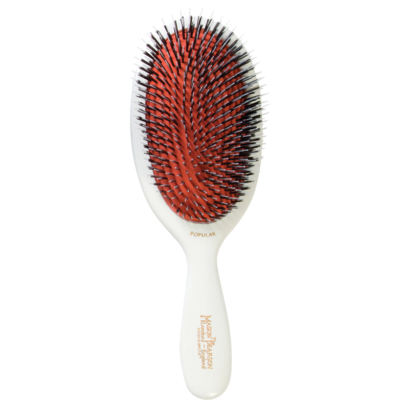Popular Brush Pure Bristle & Nylon Mix Ivory