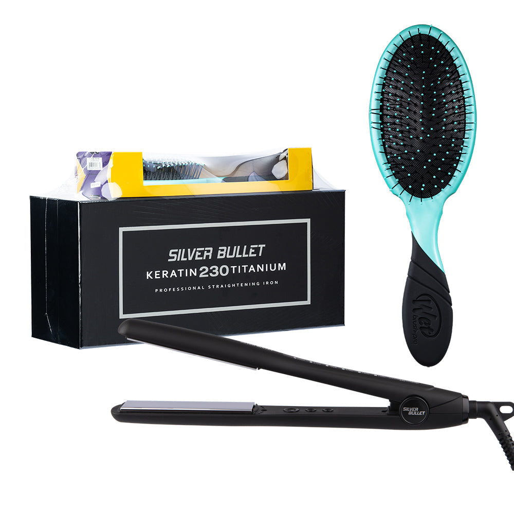 Keratin 230 Titanium Straightener - 25mm with Free WetBrush Pro