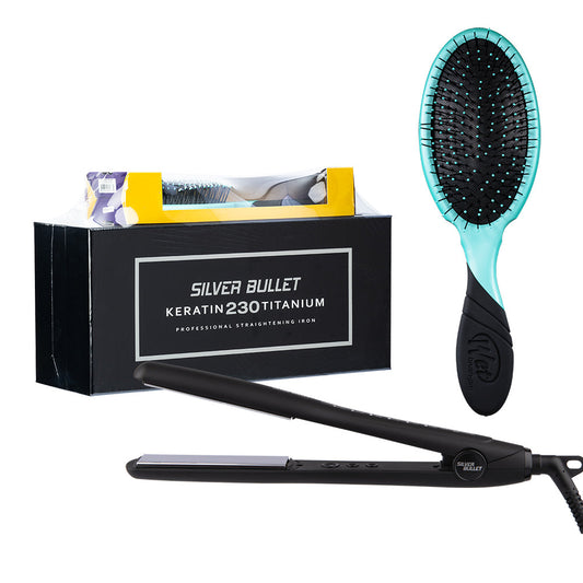 Keratin 230 Titanium Straightener - 25mm with Free WetBrush Pro