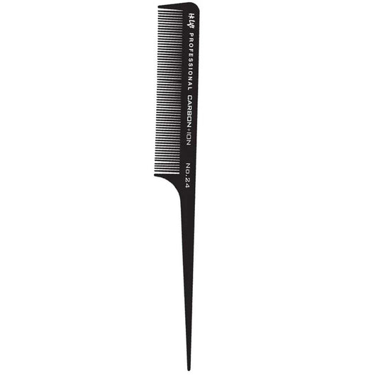 Carbon + Ion Plastic Tail Comb #24