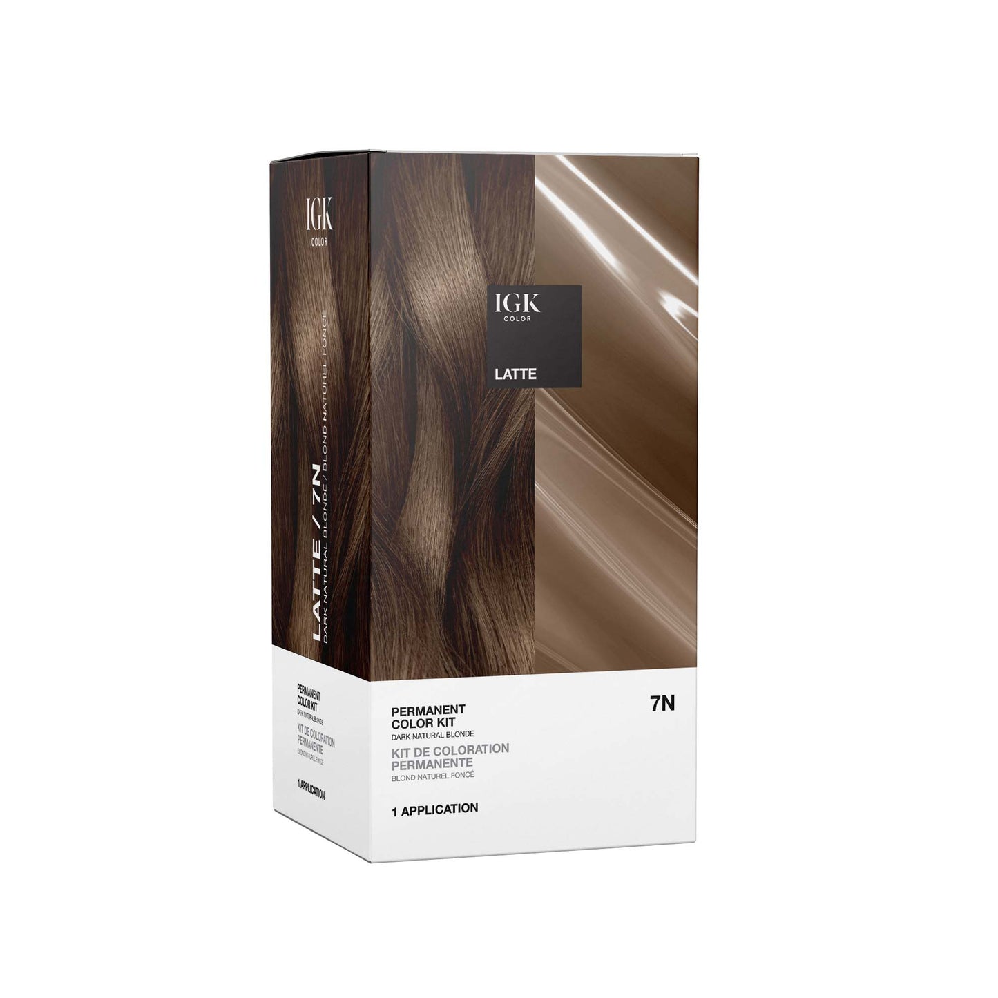 IGK Permanent Color Kit Latte- Dark Natural Blonde