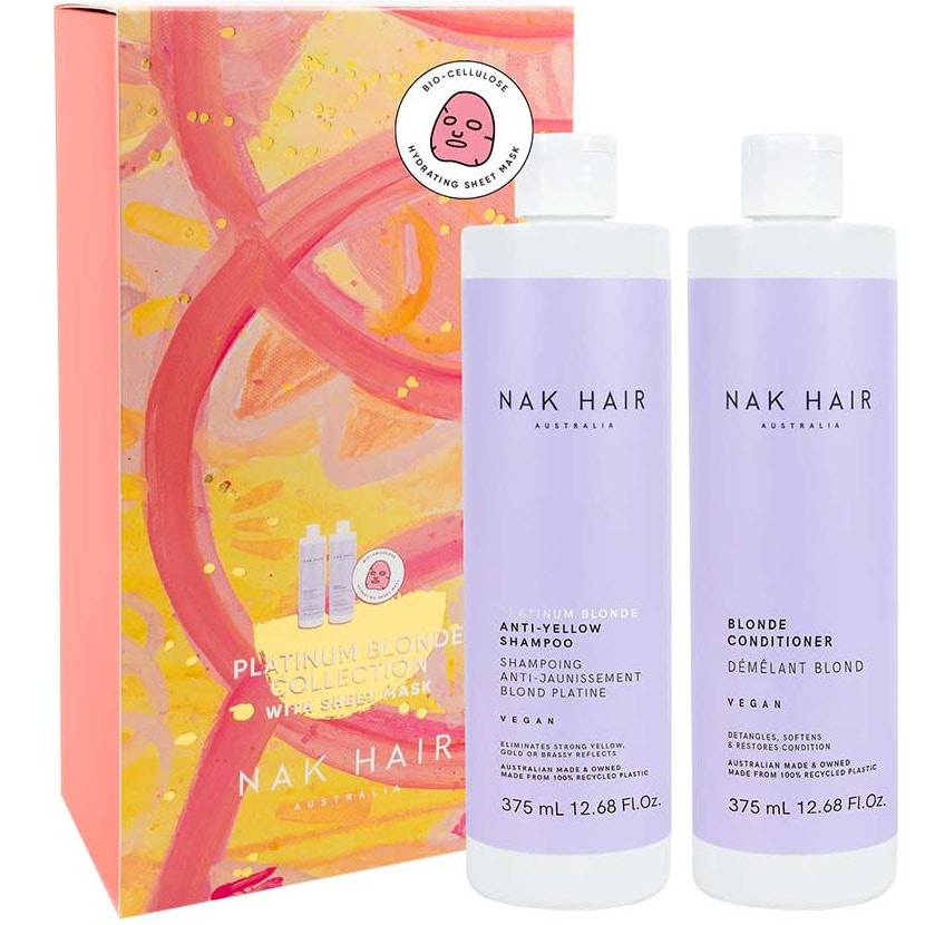 Holiday Platinum Blonde Duo with Face Mask