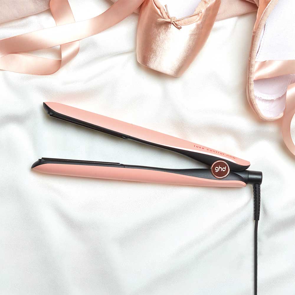 Gold Hair Straightener Limited Edition In Pink Peach