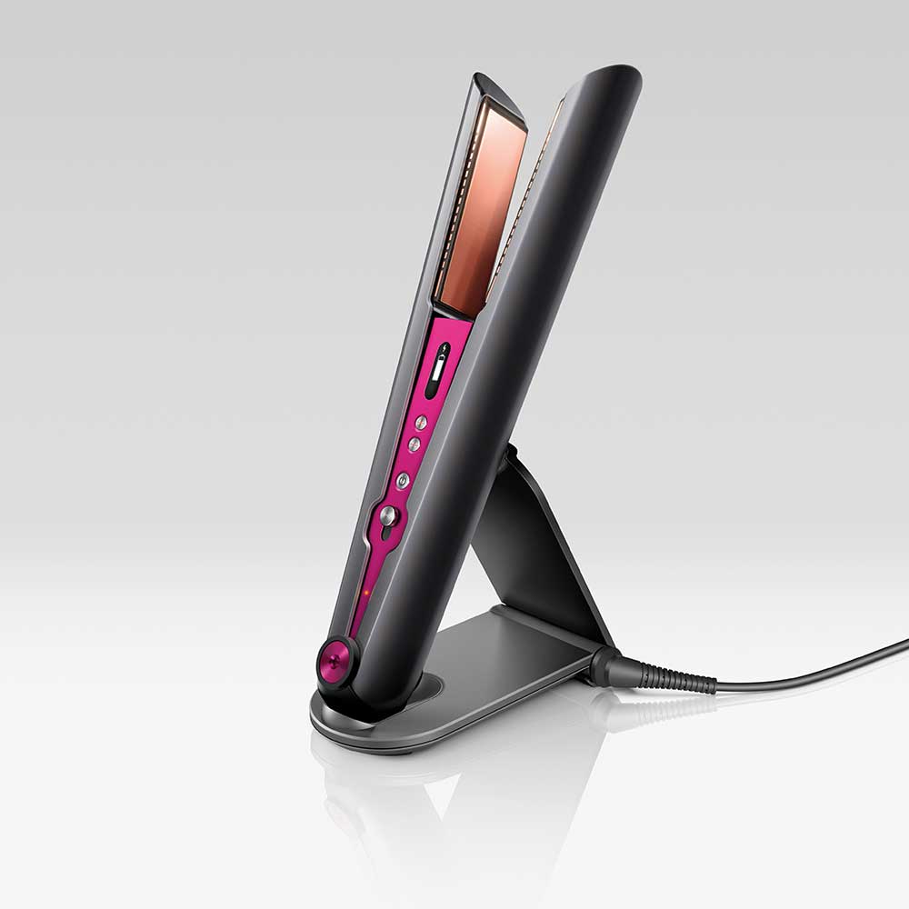 Corrale Cordless Straightener Black Nickel/Fuchsia