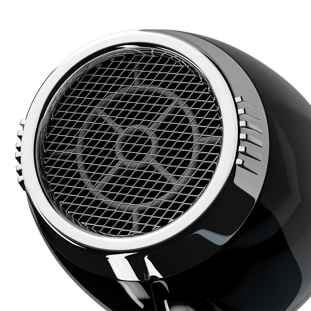 by Elchim Jennifer 3900 Ionic-Ceramic Hair Dryer - Black & Silver