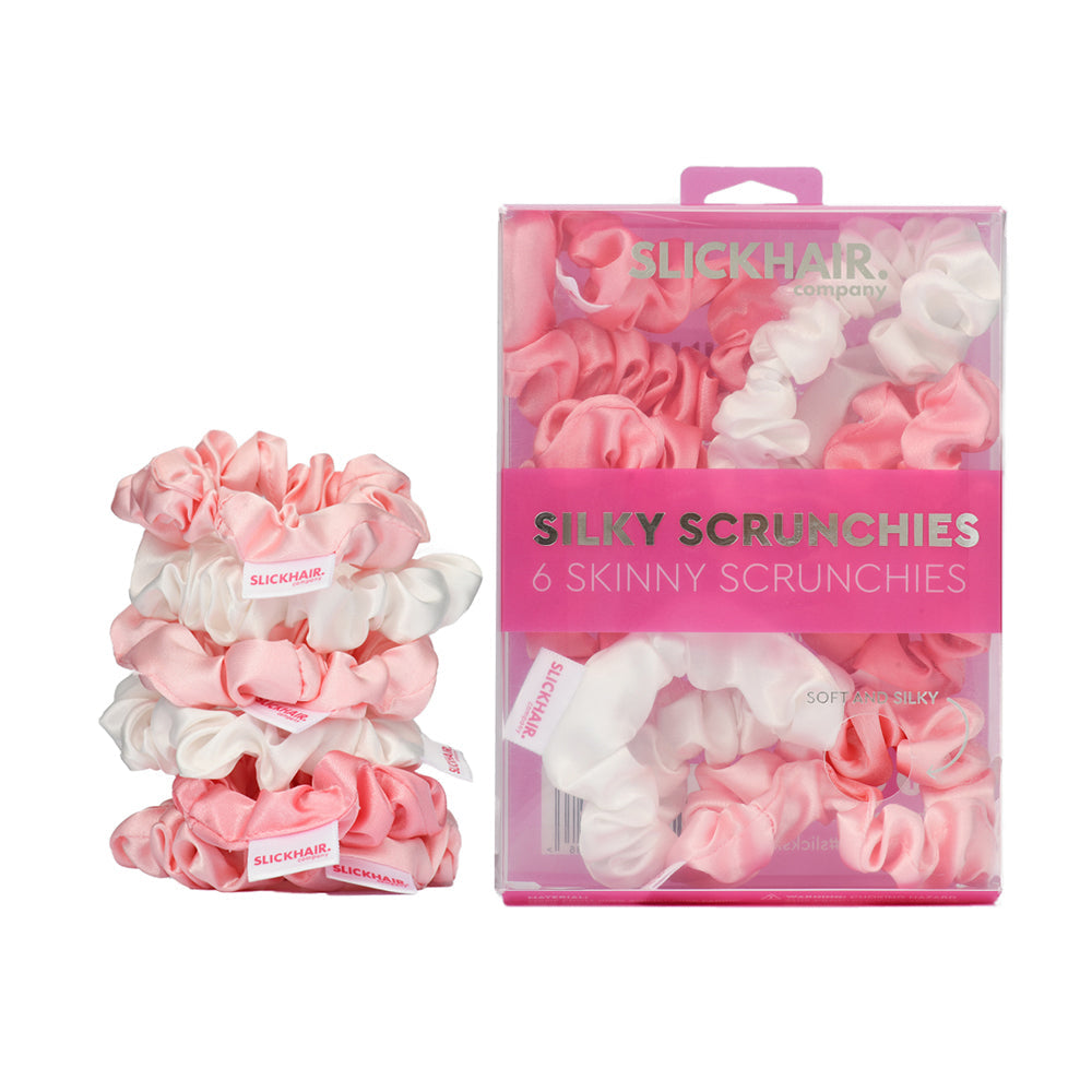 Skinny Silky Scrunchies Set 6 Pack