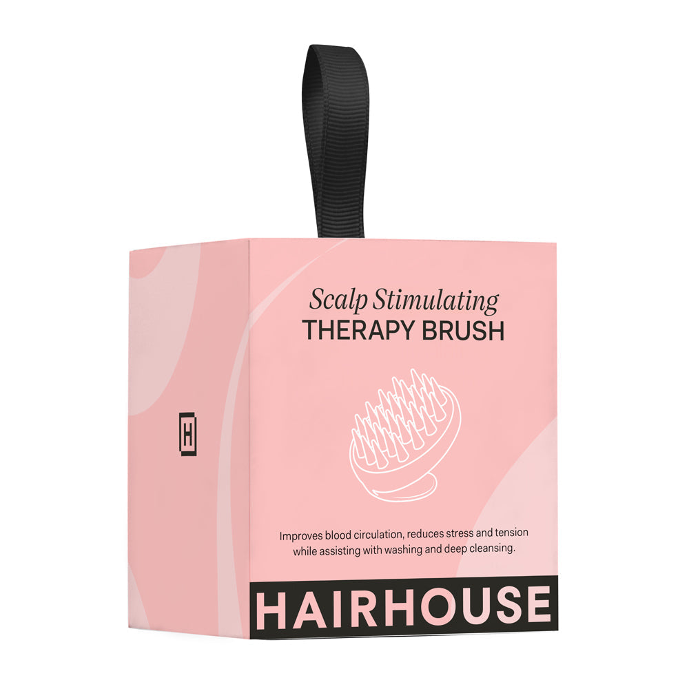 Scalp Stimulating Therapy Brush - Black