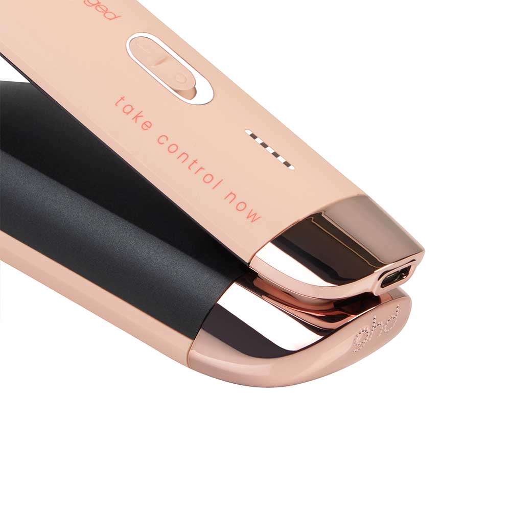 Unplugged Cordless Hair Straightener Limited Edition In Pink Peach