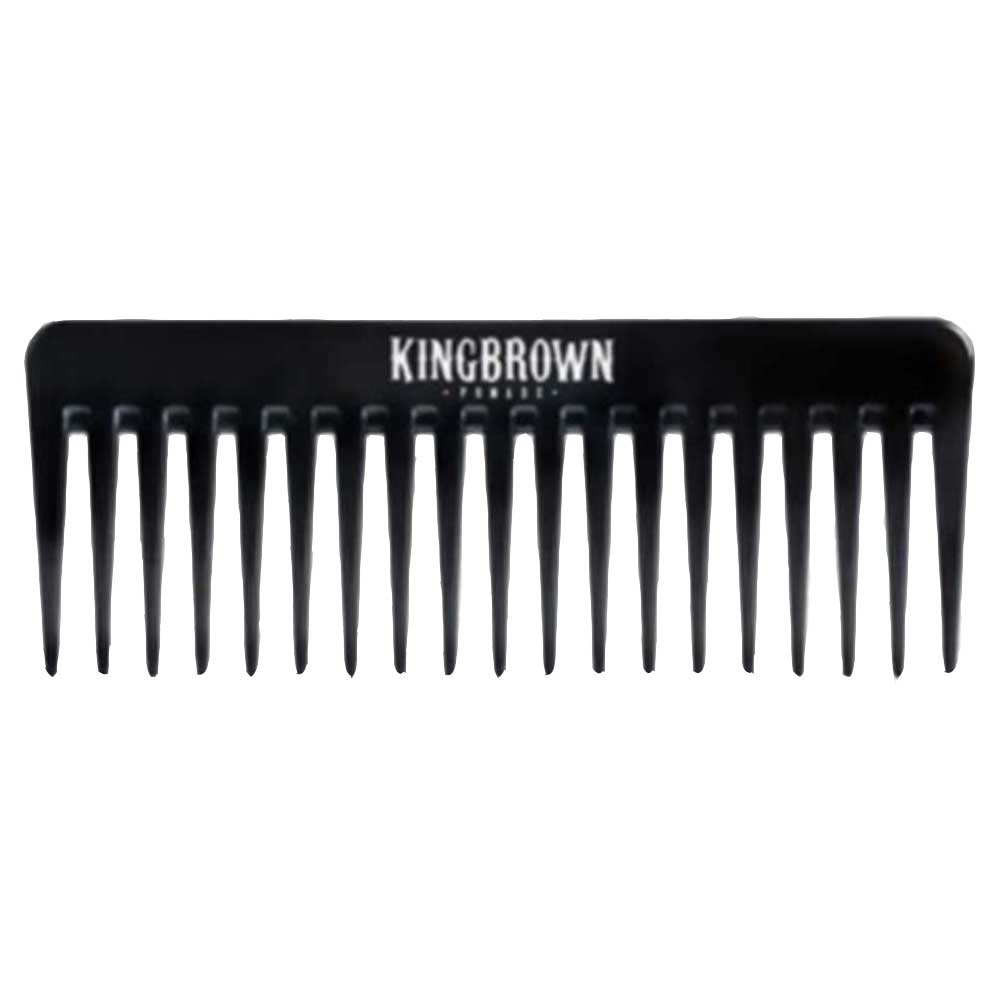 King Brown Texture Comb - Black
