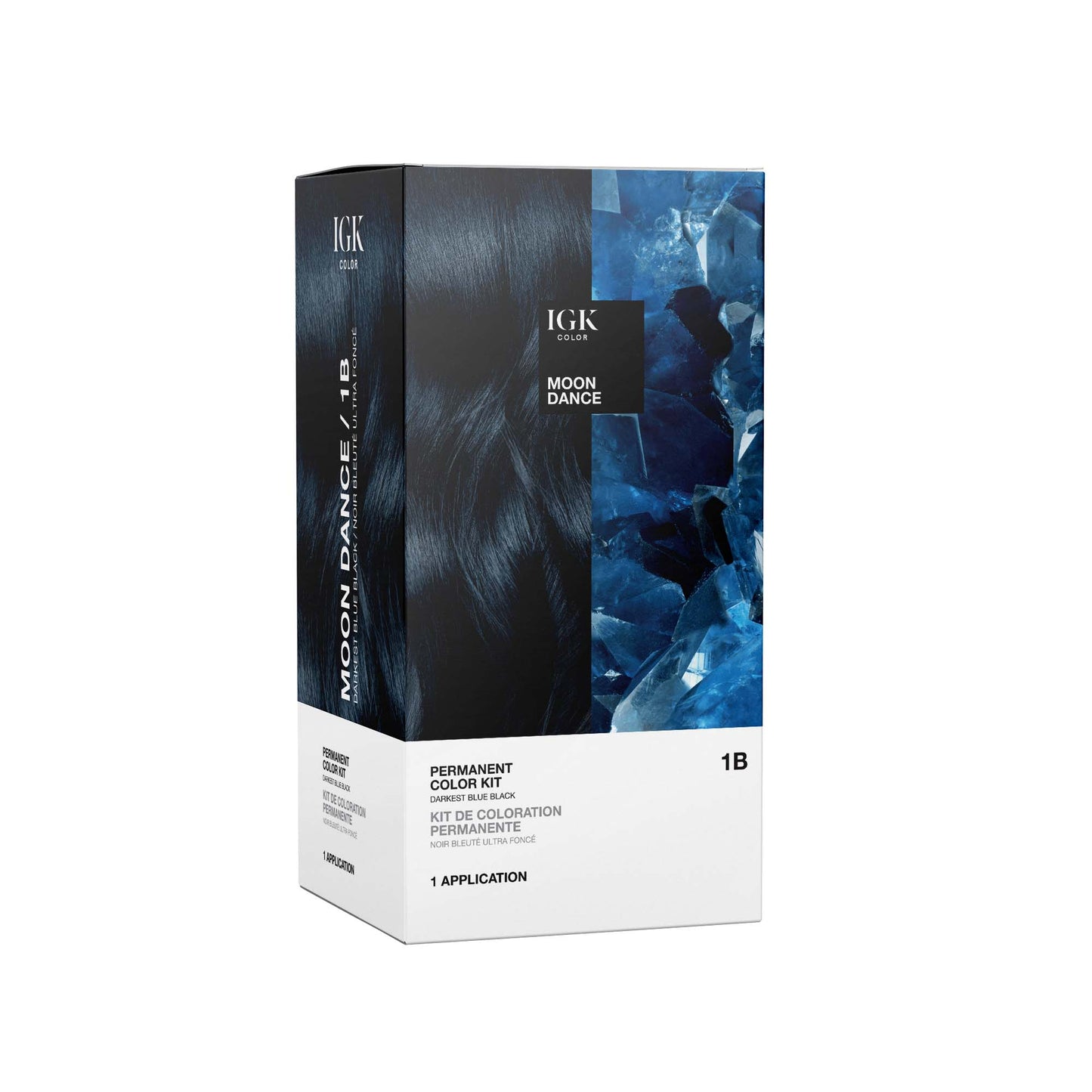 IGK Permanent Color Kit Moon Dance- Darkest Blue Black