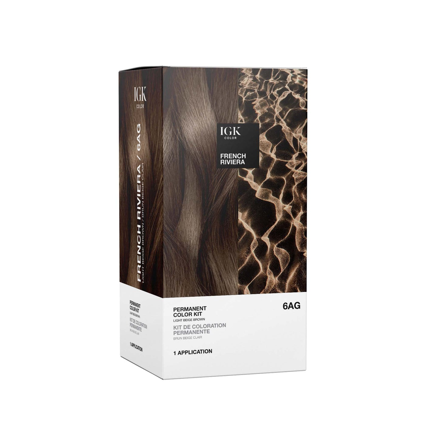 IGK Permanent Color Kit French Riviera- Light Beige Brown