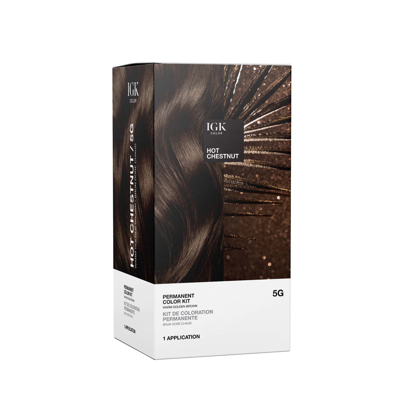 Permanent Color Kit Hot Chestnut- Warm Golden Brown