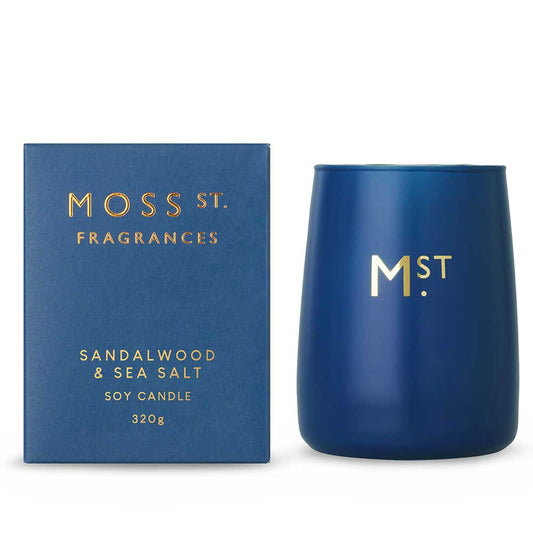 Sandalwood & Sea Salt - Large Soy Candle 320g