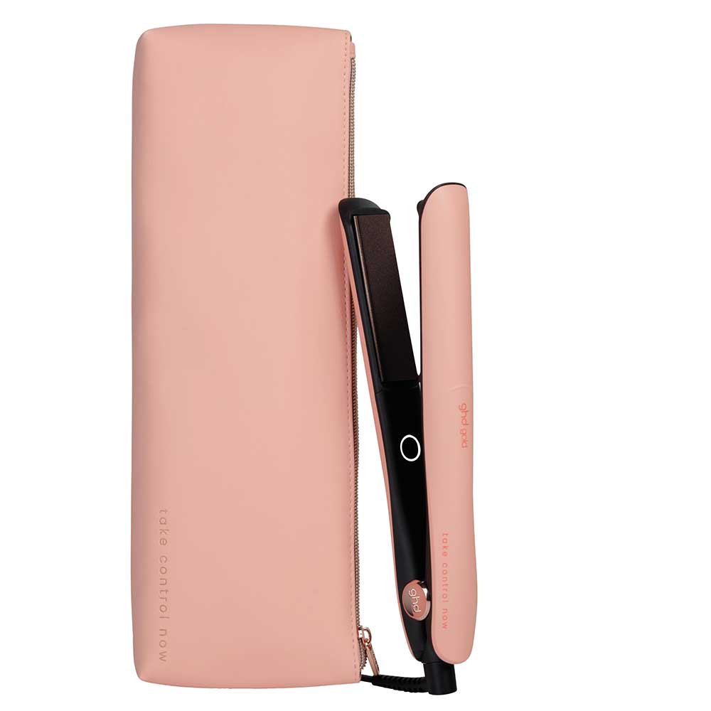 Gold Hair Straightener Limited Edition In Pink Peach