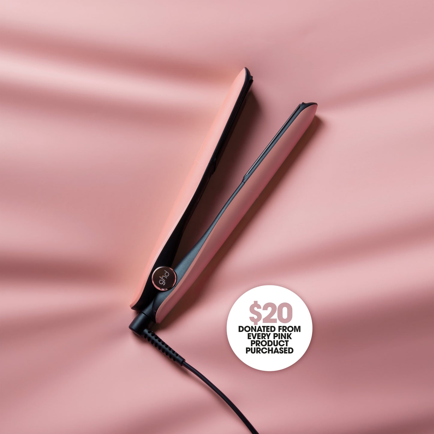 Gold Hair Straightener Limited Edition In Pink Peach
