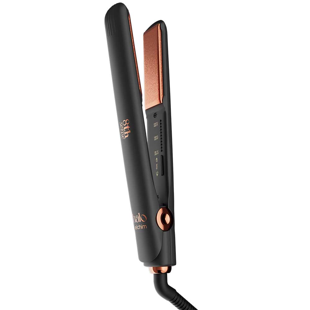 By Elchim 8th Sense Styler Titanium & Ceramic Hair Straightener - Black