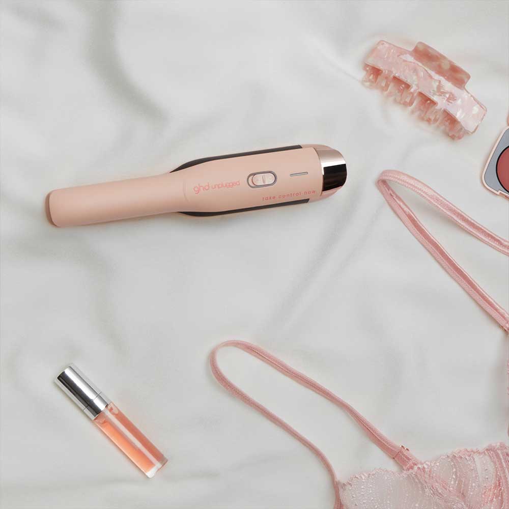 Unplugged Cordless Hair Straightener Limited Edition In Pink Peach