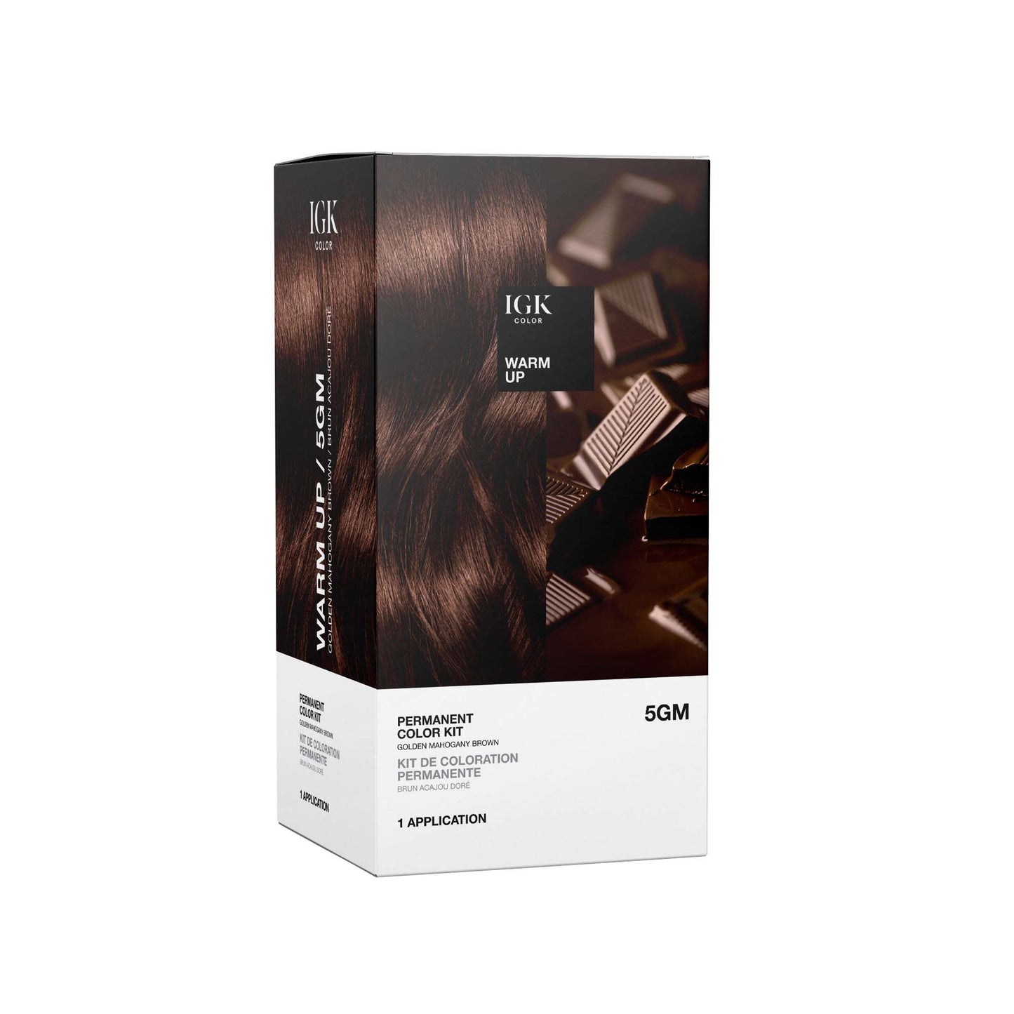 Permanent Color Kit Warm Up- Golden Mahogany Brown