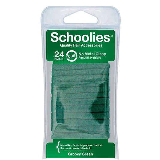 Metal Free Petites Ponytail Holders 20pc Green