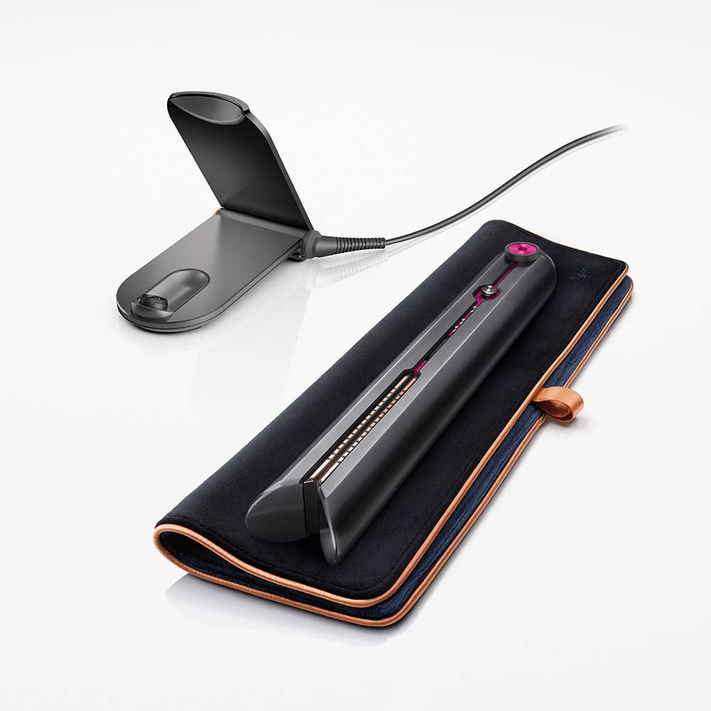 Corrale Cordless Straightener Black Nickel/Fuchsia