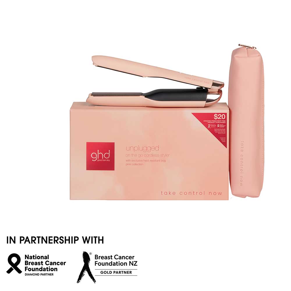 Unplugged Cordless Hair Straightener Limited Edition In Pink Peach