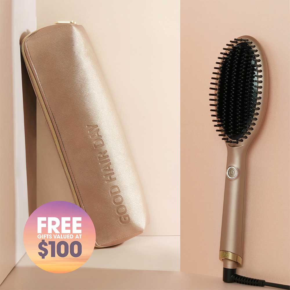 Sunsthetic Glide Smoothing Hot Brush in Sun-Kissed Bronze