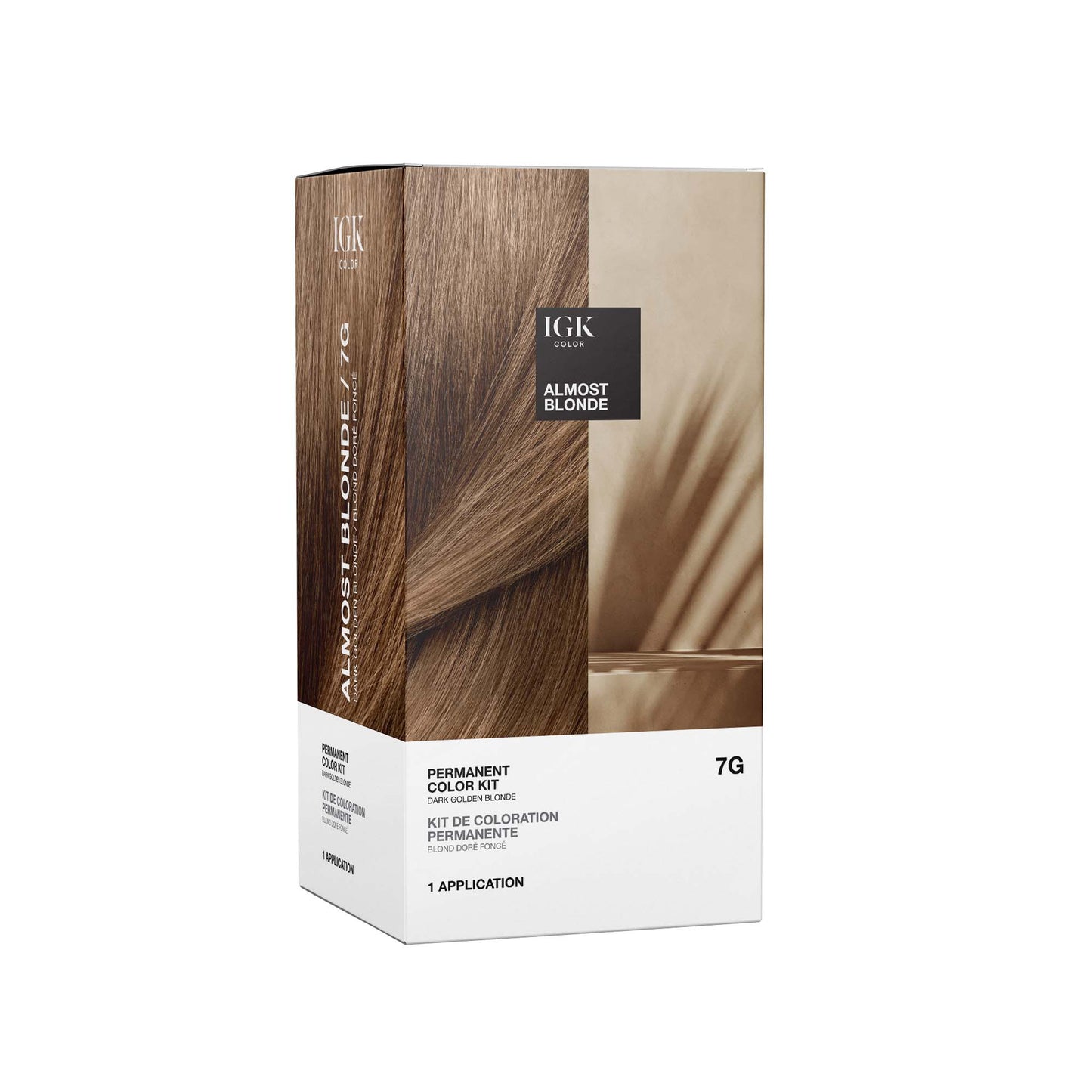 IGK Permanent Color Kit Almost Blonde- Dark Golden Blonde