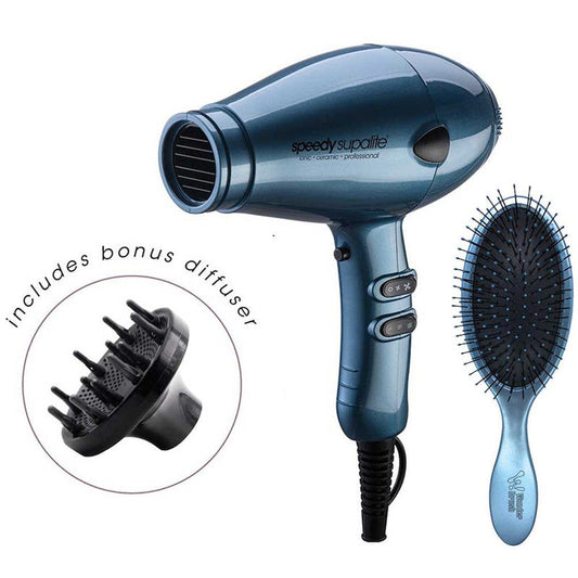 Supalite Dryer with Diffuser & Wet Dry Wonder Steel Blue