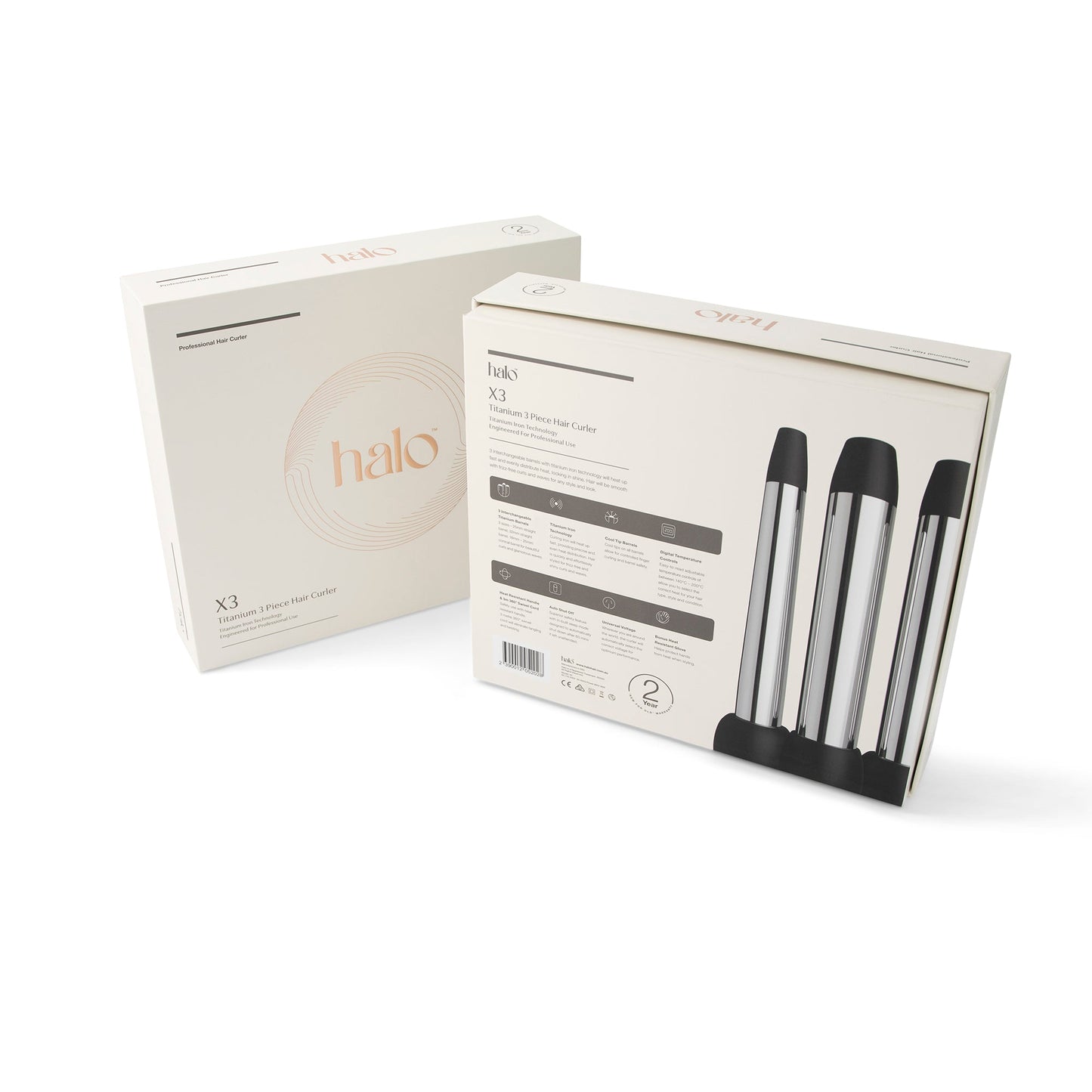 X3 Titanium 3 Piece Hair Curler