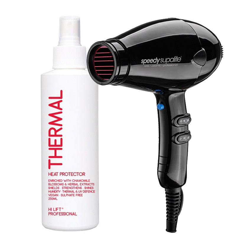 Supalite Dryer with Bonus Thermal Spray Heat Protector 250ml