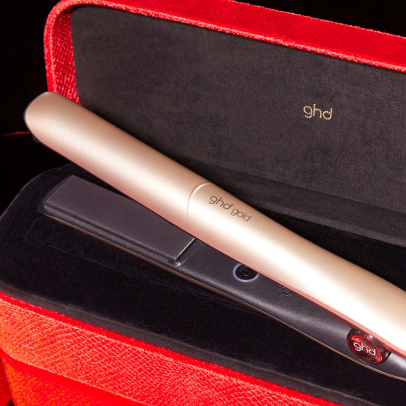 Grand-Luxe Gold Hair Straightener in Champagne Gold