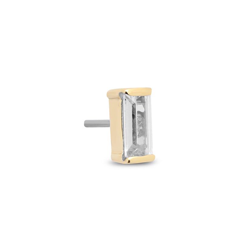 14Kt Gold Jewelled Bijou Earring - 8mm Labret