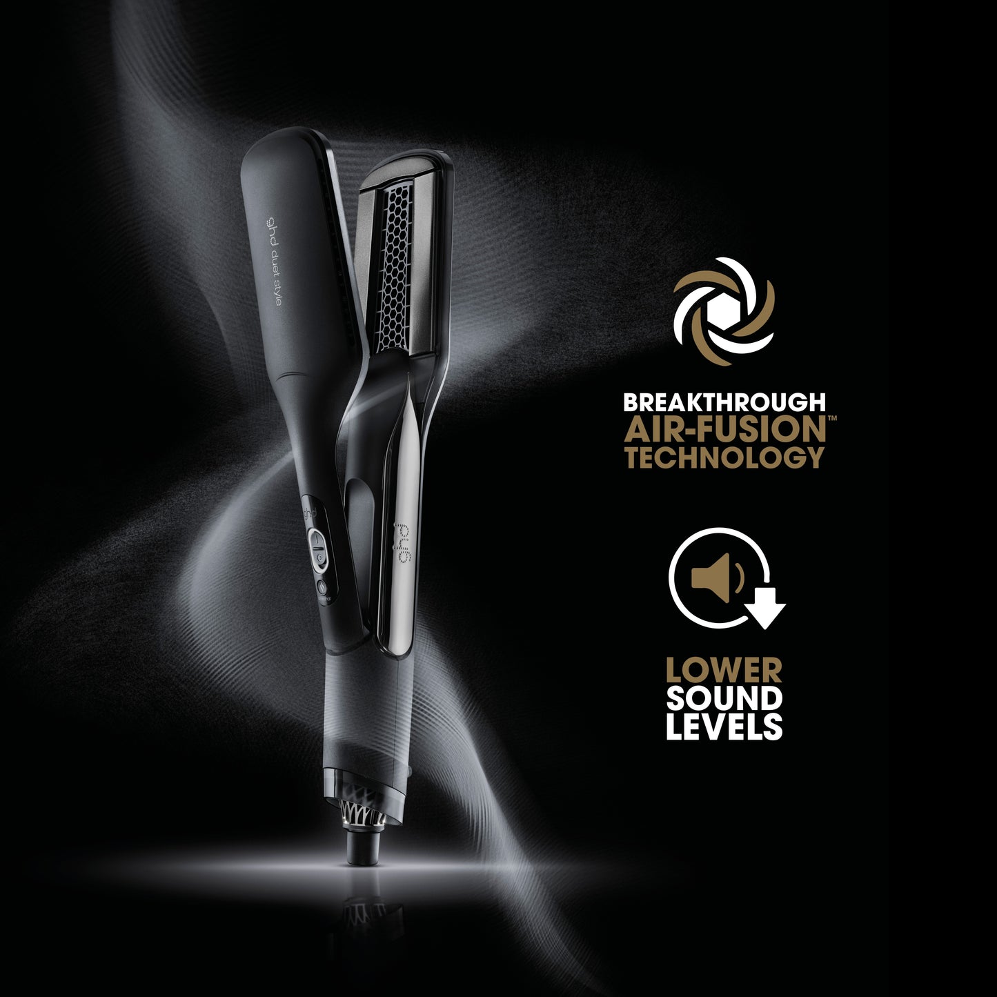 Duet Style 2-in-1 Hot Air Styler in Black