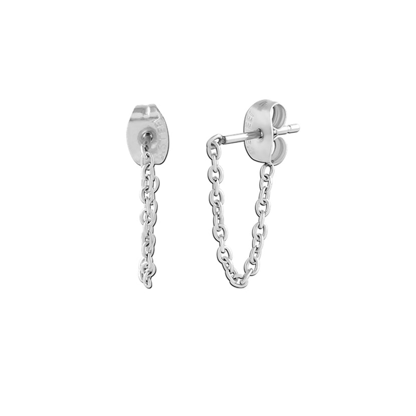 Stud Chain Earring Pair