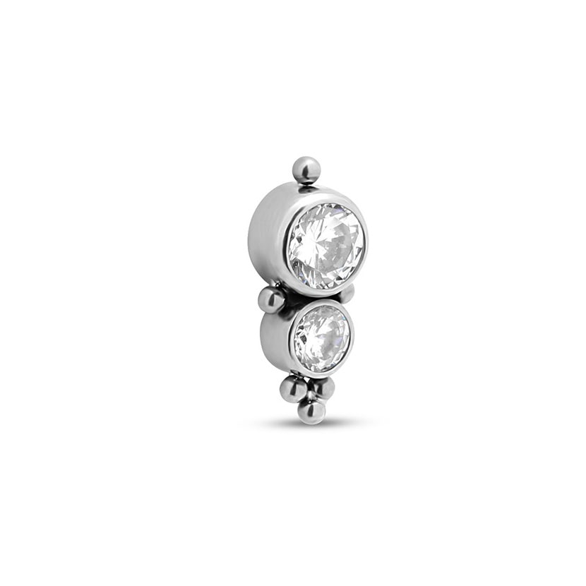 Titanium Internal Lab Cluster Earring - 8mm Labret