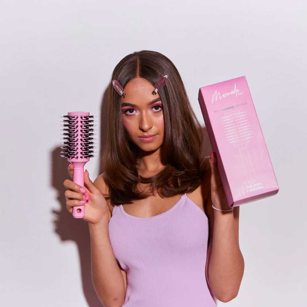 Maxi Round Brush Pink