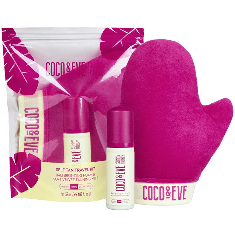 Self Tan Travel Kit  Dark Shade foam + Tan mitt 50ml